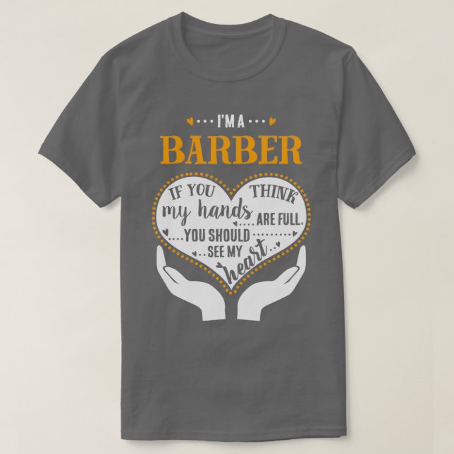 Ix27m ein Barber-Stolperstein T-Shirt (Design vorne)