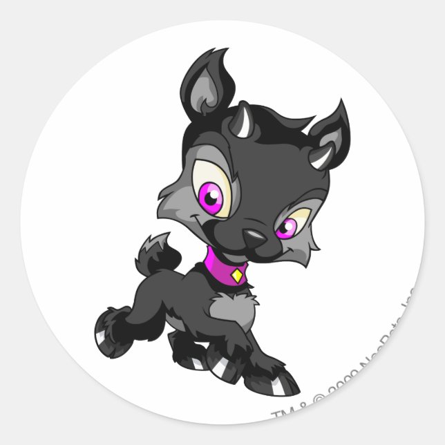 Ixi Shadow Runder Aufkleber (Vorderseite)