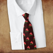 Ixora Coccinea, Blume Maha Sarakham Neck Tie