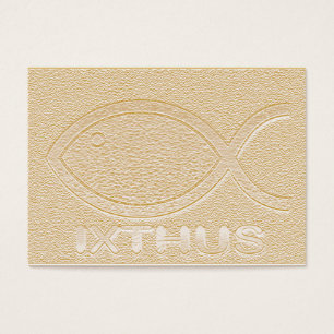 IXTHUS christliches Fisch-Symbol - Flächen-Karte/