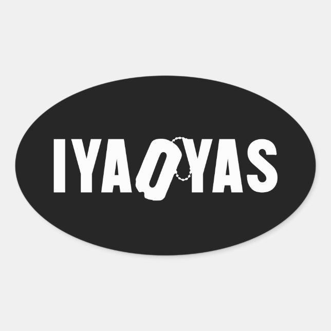 IYAOYAS OVALER AUFKLEBER (Vorderseite)