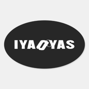 IYAOYAS OVALER AUFKLEBER