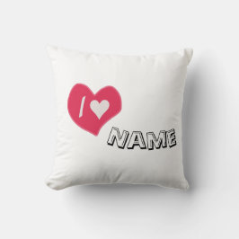 “I🤍You Heart – Cute Romantic Gift Design” Kissen