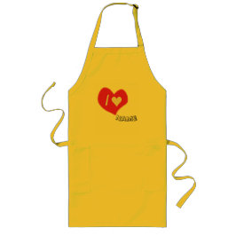 “I🤍You Heart – Cute Romantic Gift Design” Lange Schürze