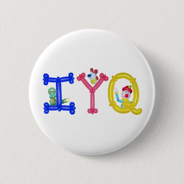 IYQ Ballon-Knopf Button (Vorderseite)