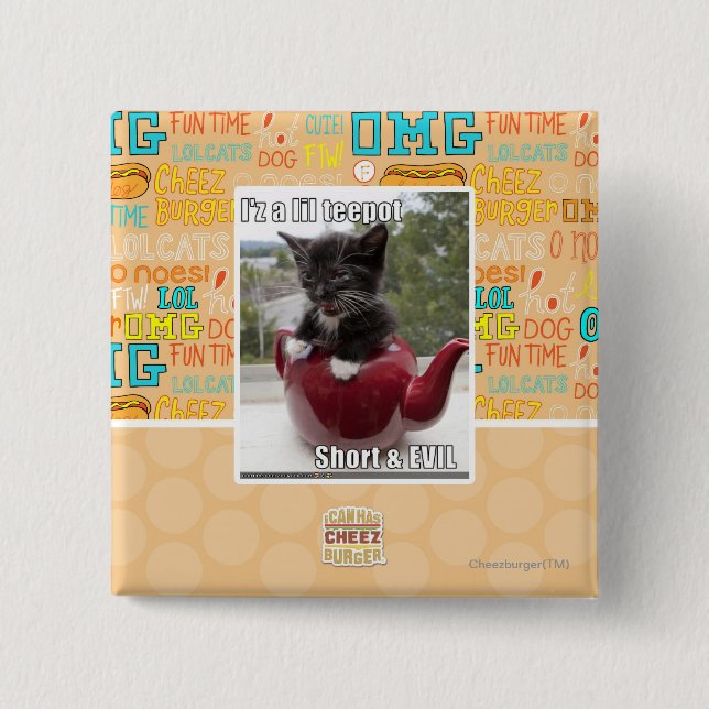 I'z ein lil teepot button (Vorderseite)