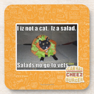 Iz I nicht eine Katze. Iz ein Salat Getränkeuntersetzer