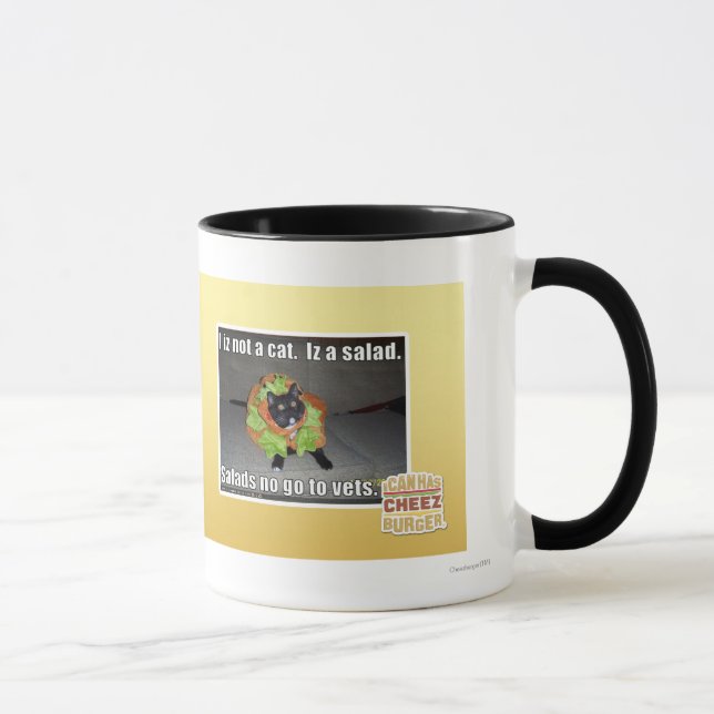 Iz I nicht eine Katze. Iz ein Salat Tasse (Rechts)