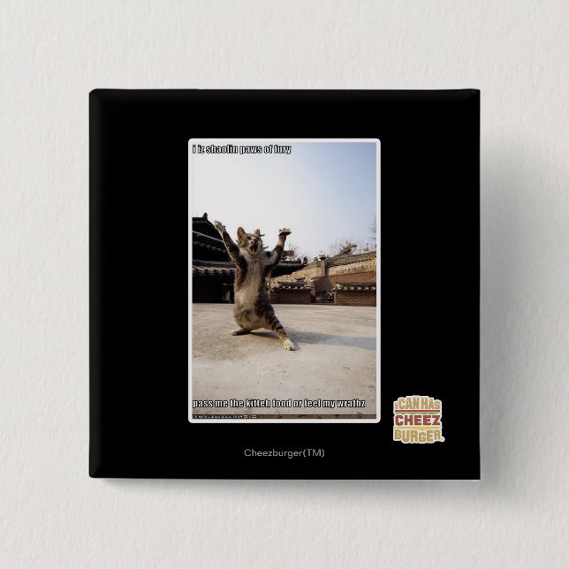 Iz I shaolin Tatzen der Wut Button (Vorderseite)