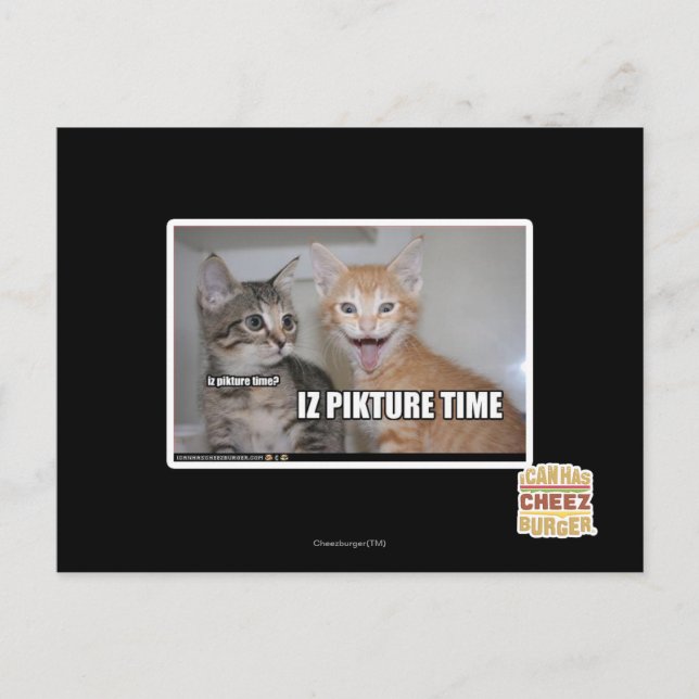 iz Piktuationszeit Postkarte (Vorderseite)