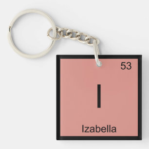 Izabella Name Chemistry Element Periodische Tabell Schlüsselanhänger