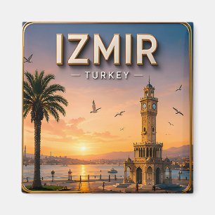 Izmir Türkei Ägäisches Meer Historische Küstenreis Magnet