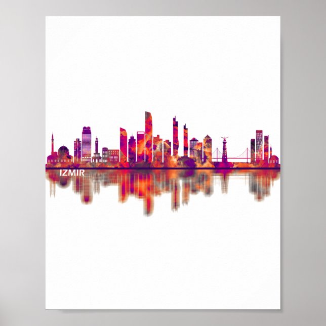Izmir Turkey Skyline Poster (Vorne)