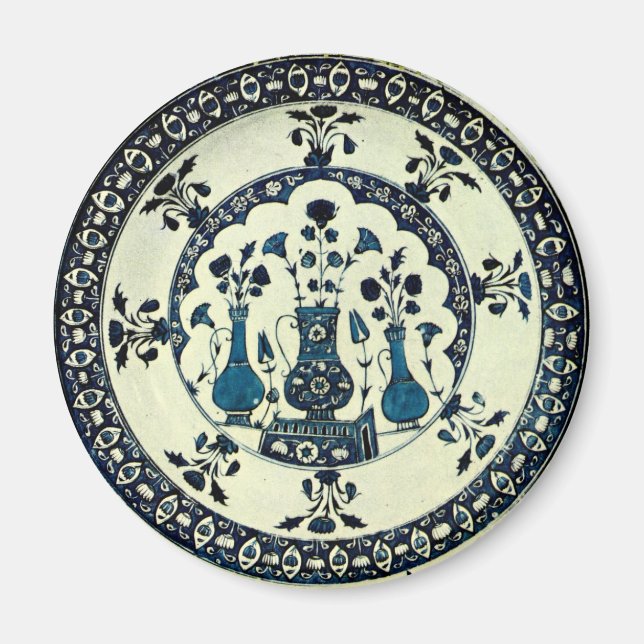 Iznik Blue Vase Magnet (Vorne)