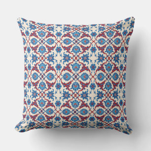 Iznik-Blumenmuster Kissen