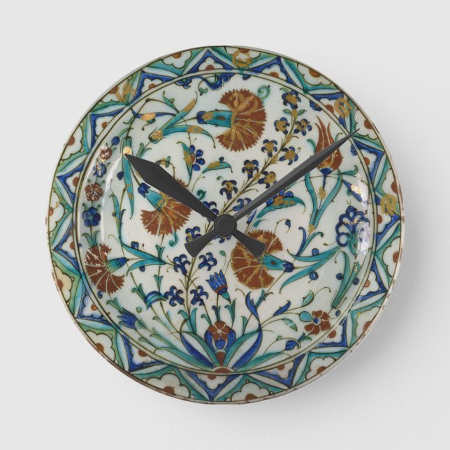 Iznik Carnons Wall Clock Runde Wanduhr (Vorderseite)