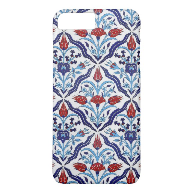 Iznik deckt iPhone Case-Mate-Kasten mit Ziegeln Case-Mate iPhone Hülle (Rückseite)