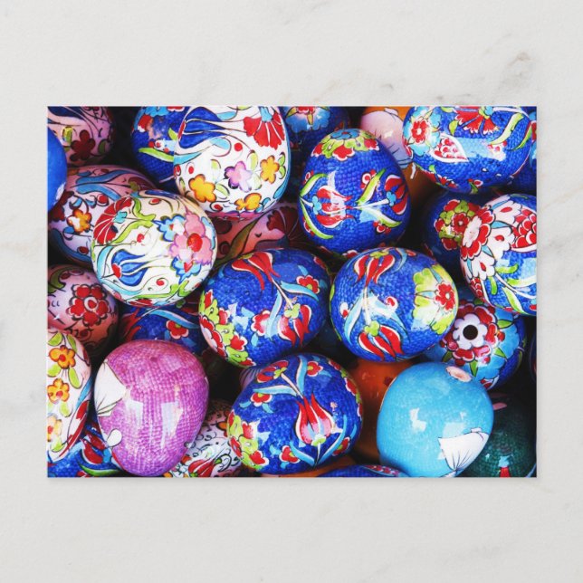 Iznik Design Keramik Eggs Postkarte (Vorderseite)