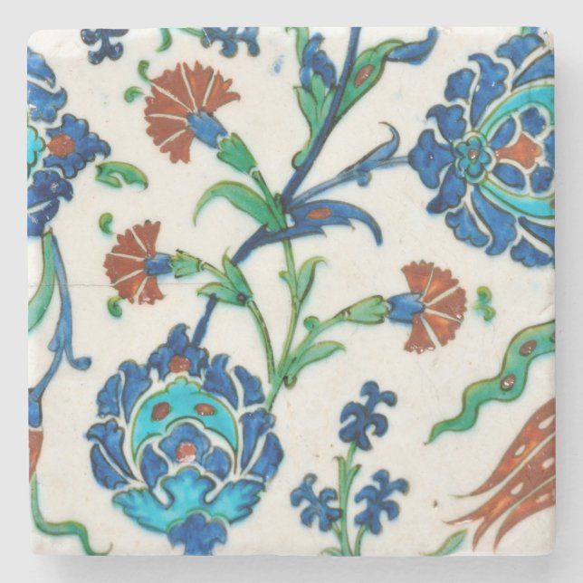 Iznik-Keramik Steinuntersetzer (Vorderseite)