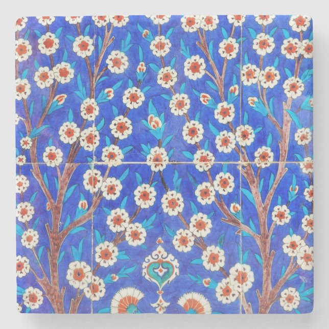 Iznik-Keramik Steinuntersetzer (Vorderseite)