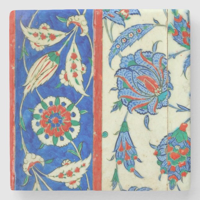 Iznik-Keramik Steinuntersetzer (Vorderseite)
