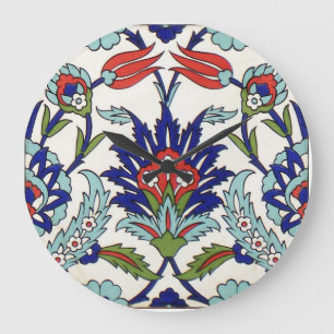 Iznik Keramiken Wand-Uhr Große Wanduhr