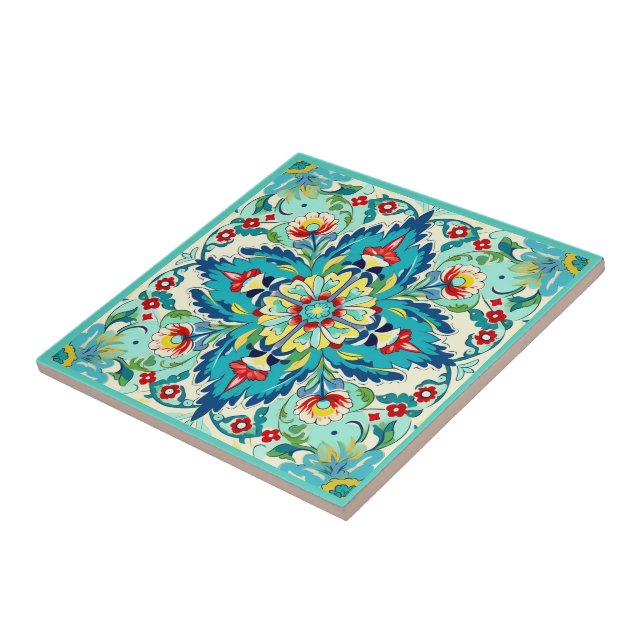 Iznik Sultans Gelassenheit Fliese (Seite)