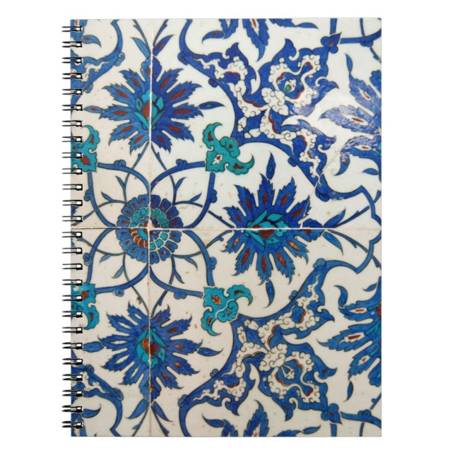Iznik Tiles Blue Notizblock (Vorderseite)