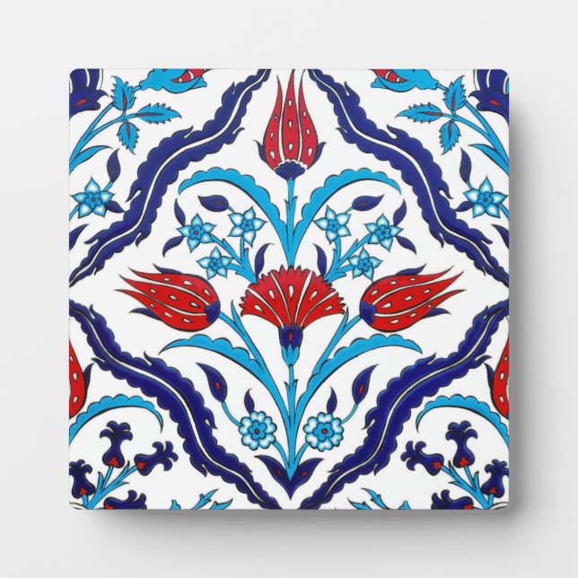 Iznik Tiles Fotoplatte (Vorderseite)