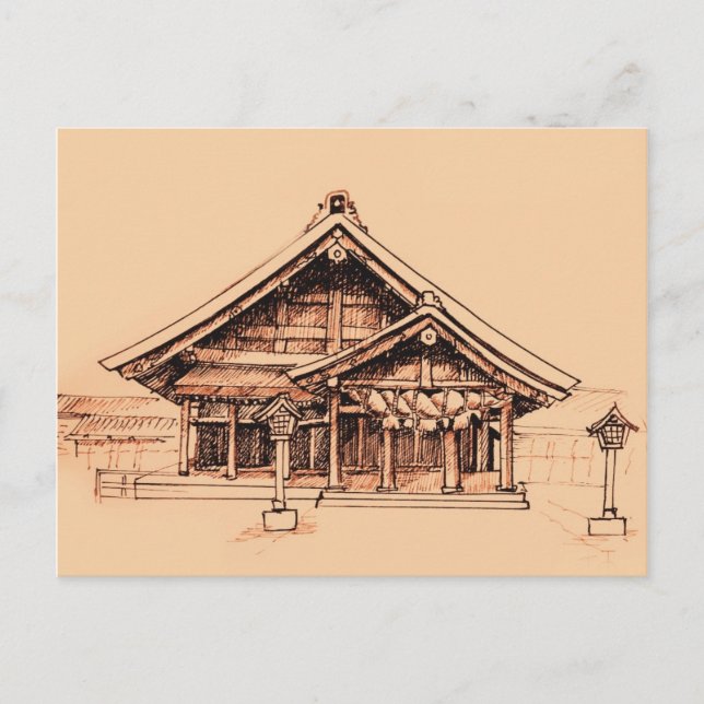 Izumo-Taisha Postkarte (Vorderseite)