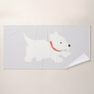 Izzie The Westie Badhandtuch Set