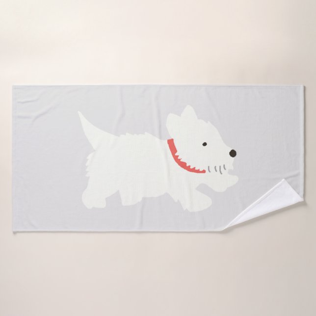 Izzie The Westie Badhandtuch Set (Badehandtuch)