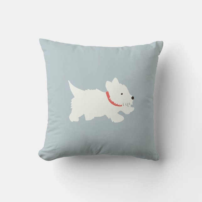 Izzie The Westie Kissen (Vorderseite)