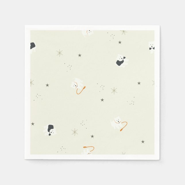 Izzie The Westie Serviette (Vorderseite)