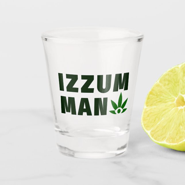 Izzumman Merchandise Schnapsglas (Vorderseite)