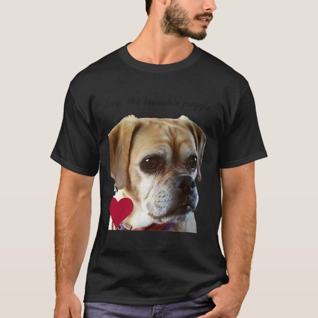 Izzy der liebenswerte Puggle T-Shirt (Vorderseite)