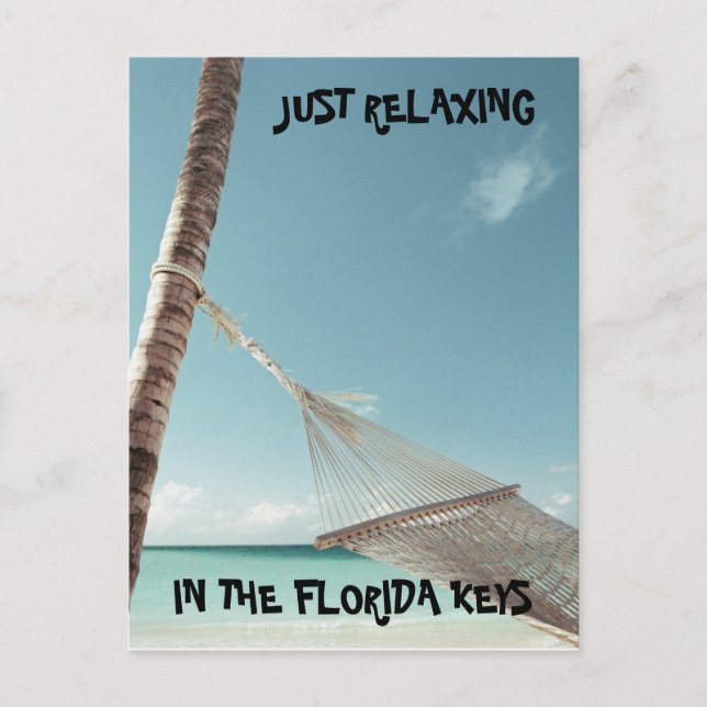 j0423125, EINFACH ENTSPANNEN, IN DEN FLORIDA-TASTE Postkarte (Vorderseite)