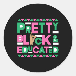 J15 Gründungstag Aka African Hübsch Black Educate Runder Aufkleber