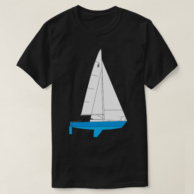 J24 Sailboat Classic TShirt (Design vorne)