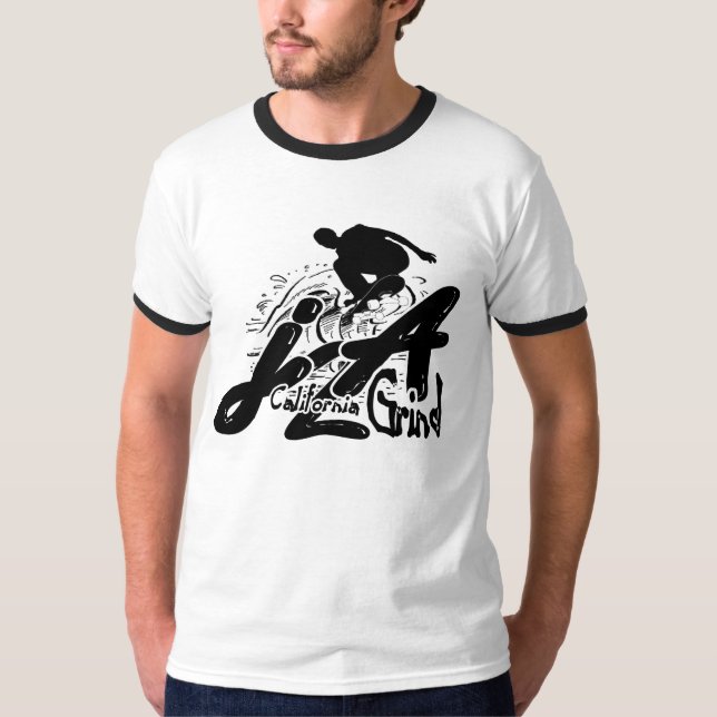 j2A Kalifornien Schleifen-T-Shirt T-Shirt (Vorderseite)