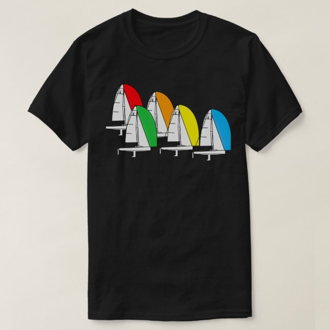 J70 Sailboats Racing T-Shirt (Design vorne)