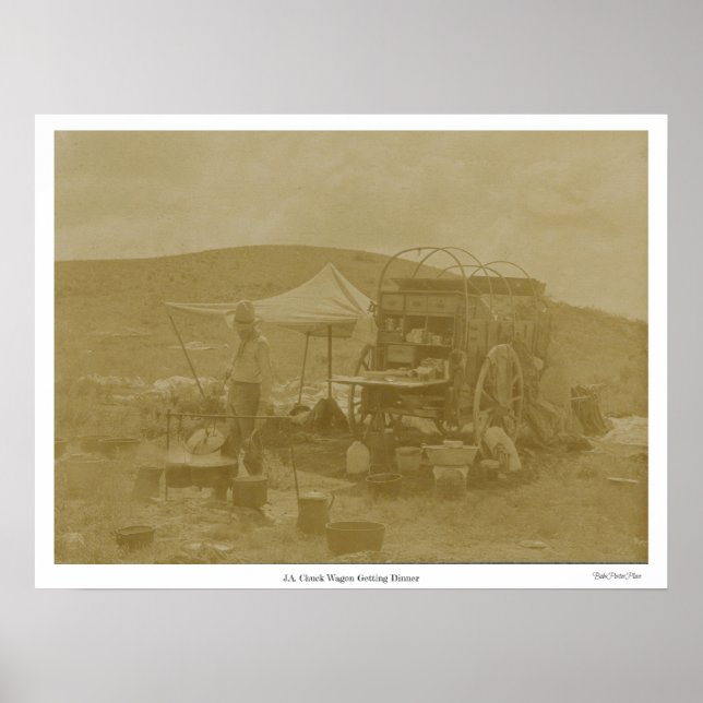 "J.A. Chuck Wagon, Get Dinner" Poster (Vorne)