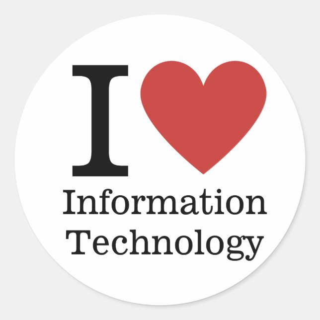 J'❤️ Aime Le Département Informatique. STICKER (Devant)