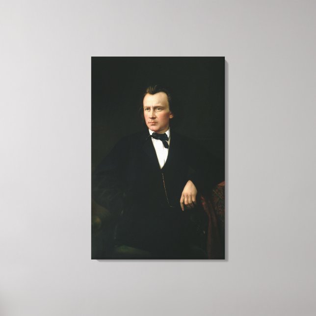 J. Brahms, c. 1860 Leinwanddruck (Vorderseite)