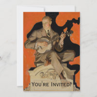J.C. Leyendecker Banjo-Spieler 1920 Art Deco Kunst