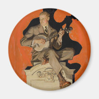 J.C. Leyendecker Banjo-Spieler 1920 Art Deco Kunst