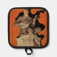 J.C. Leyendecker Banjo-Spieler 1920 Art Deco Kunst