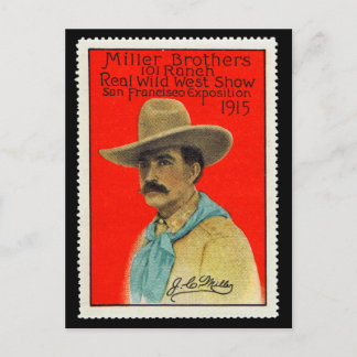 J.C. Miller der 101 Ranch Poster Briefmarke Card Postkarte