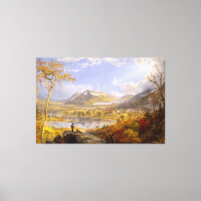 J. F. CROPSEY Starrucca Viaduct, Pennsylvania 1865 Leinwanddruck (Vorderseite)