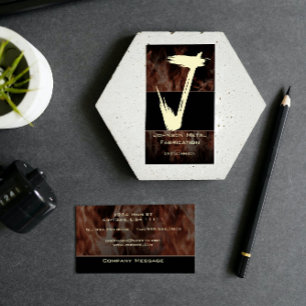J Flame Monogram Business Card Visitenkarte